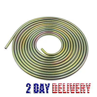 New Copper-Plated Brake Fuel Line Tubing Kit 3/8 OD 25Ft Coil Roll • $26.99