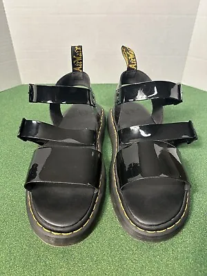 Dr. Doc Martens Gryphon Gladiator Adjustable Black Leather Sandals • Men's 13 • $59.99