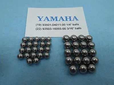 $11.99 • Buy Yamaha Triple Tree Clamp Steering Stem New Ball Bearings (22 Small & 19 Big)