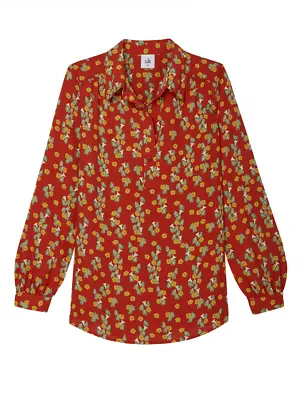 CAbi Belfry Blouse #3947 Size S Bell Floral Great Condition Classic Fit • $20