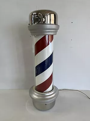 Vintage Williams Marcy Model 55 Barber Pole Glass Cylinder With Light 1950s  • $800