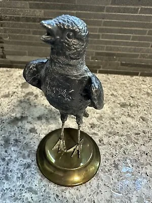 Vintage Petites Choses Figure Singing Bird Cast Metal Figurine 5.25  • $29.99