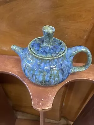 Vintage Studio Pottery Mcm Mid Century Montery Jade Pottery Teapot  • $49