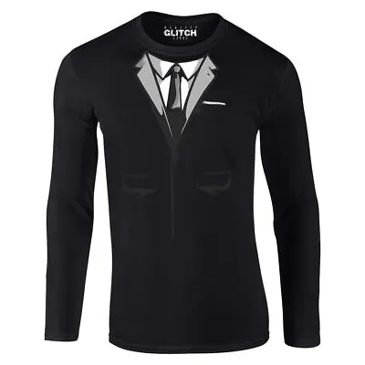 £12.99 • Buy Spy Suit Men's Long Sleeve T-shirt Funny Flip Joke Fancy Dress Up Gift Laugh