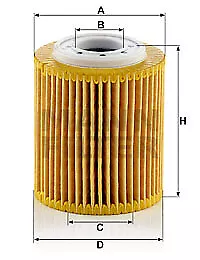 Mann Filter Hu 7032 Z Oil Filter For CitroËn Ds Ford Opel Peugeot Toyota Vauxhall • £14.20