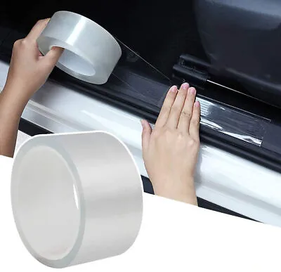 Car Accessories Door Plate Sill Scuff Cover Anti Scratch Decal Sticker Protector • $9.06