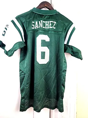 Vintage Mark SANCHEZ New York Jets Reebok NFL Green Jersey #5 Teen Size XL NWOT • $27.99