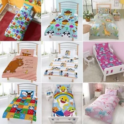 Junior Duvet Covers Generic & Character Bedding Toddler Cot - Girls Boys • $22.05