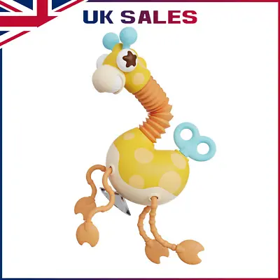 Telescopic Suction Cup Giraffe Toy- Stress Relief Light Up Educational Toys New • £7.95