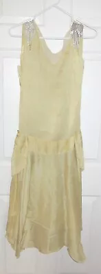 Vintage Ladies 1920's Yellow Flapper Dress - Repair/Study/Display • $36.21