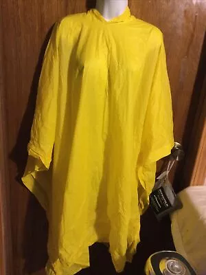 VTG Walt Disney World Mickey Mouse Rain Poncho Yellow Vinyl Adult One Size • $7.69