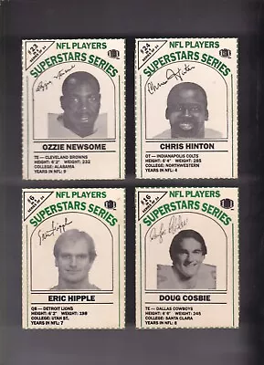Nfl Players Superstars Series Lot   Four Different  Milk Carton Cards • $1.99