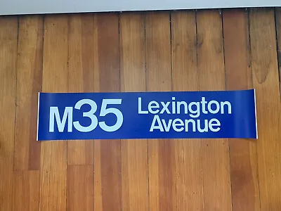 Ny Nyc Bus Roll Sign 1974 Gm 4808 Lexington Avenue Manhattan Vintage Collectible • $89.99