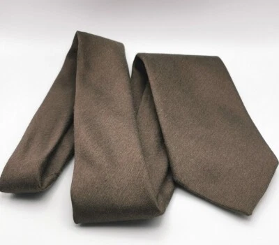 £6.50 • Buy Wool Mix Tie Brown The Country Tie Slim Skinny