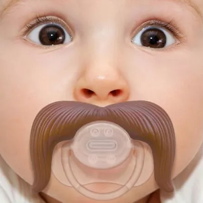 Halloween BIG BROWN MOUSTACHE DUMMY Joke Baby Kids Child Costume Scary Spooky • $7.41