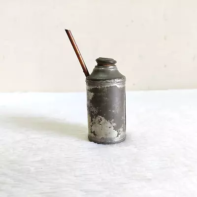 1930s Vintage Old Sewing Machine Oil Tin Can Copper Spout Decorative TB375 • $61.45