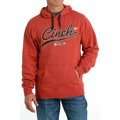 Cinch Men's Red 1996 Logo Graphic Pullover Hoodie MWK1206027 • $49.97