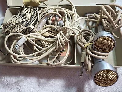 2 Vintage 1950s Microphones The Voice Of Music #1402 Ceramic Microphones ++More • $99.99