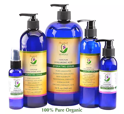 Hyaluronic Acid 100% Pure Organic Anti Aging Hydrating Serum Wrinkles Fine Lines • $10.99