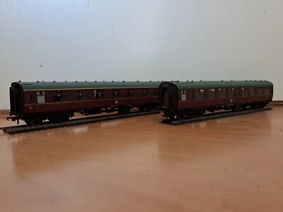 £47.50 • Buy Pair Of OO Gauge Bachmann Maroon Eastern Region BR Mk1 Coaches 