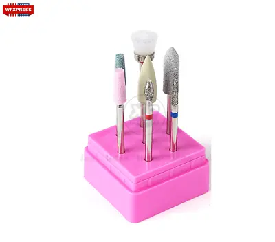 7 Pcs Ceramic Nail Drill Bits Set Electric File Manicure Pedicure Nail Art Tools • $4.99