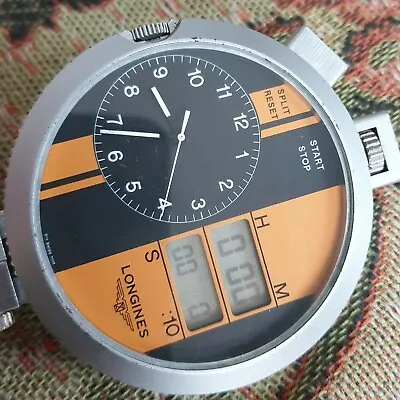 Vintage Longines Chronograph Pocket Watch L870 Ana-digi Ref.7005 Repair Or Proj • $159