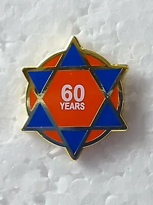 Masonic  Chapter  60 Years  Service Pin Badges • £5.95