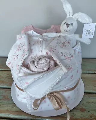 Baby Shower Newborn Nappy Cake Gift For Girl And Mum To Be. Mamas And Papas. • £60