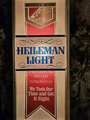 Vintage Rare Bar Liquor Store Heileman Light Beer Lighted Sign 16  X 6 1/2  (SH) • $75