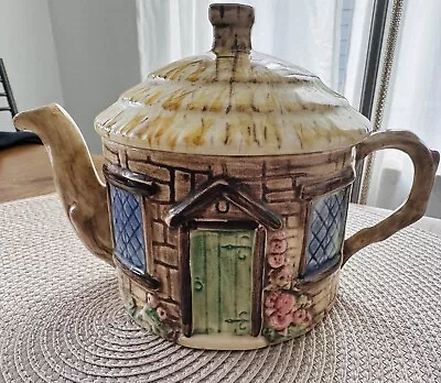 Rare Vintage Crown Staffordshire England Pottery Croft Teapot • $34