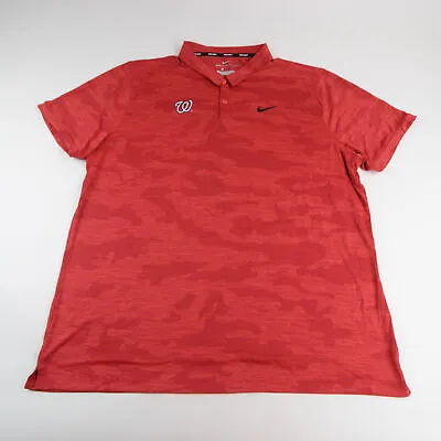 Washington Nationals Nike Golf Polo Men's Red Used • $14.43