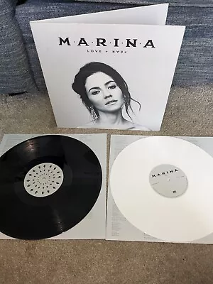 Marina And The Diamonds FEAR AND LOVE Black + White Color Vinyl 2 LP VG+ Wax!! • $57.99
