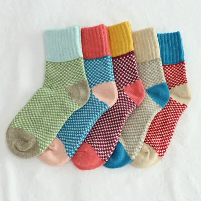 £6.95 • Buy 5 Pairs Women Ladies Nordic Novelty Cozy Bed Socks Winter Warm Soft Thick Socks 