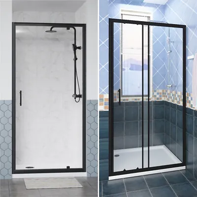 Hinged/Sliding/Bi Fold/Pivot Shower Door And Tray Enclosure Glass Screen Cubicle • £137.97