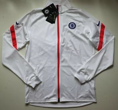 Nike Dri Fit Strike Chelsea Fc Football Track Jacket - White Ck9608-101 - Men S • £49.99