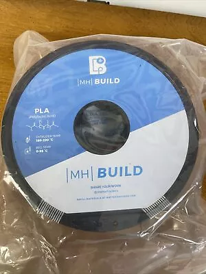 MatterHackers Black MH Build Series PLA Filament - 1.75mm (1kg) • $19.99