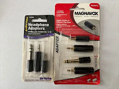 Vintage Magnavox Adapters For Headphones Set Of 4 - Connects Mini Or Full M62071 • $14.95