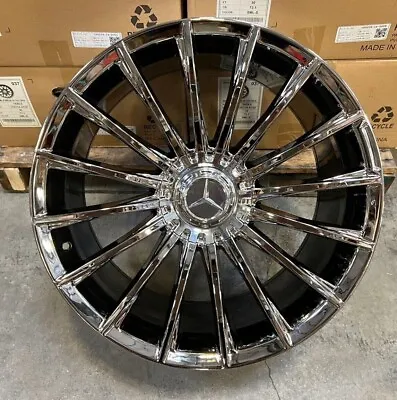 20  STAGGERED Chrome Maybach AMG Rims Wheels Mercedes Benz S550 GLS450 GLE350 • $1599.99