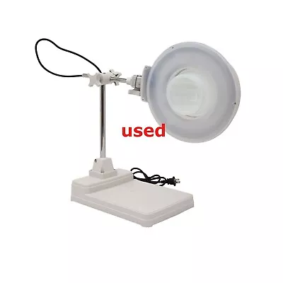 Used! 110V 20X Table Magnifier Lamp Reading Working Crafts Workbench Tool • $47