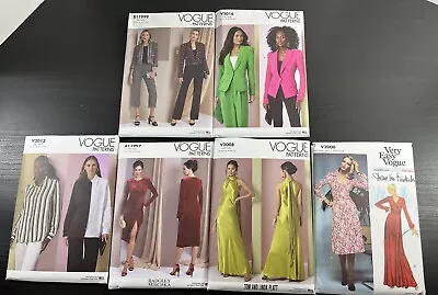 6 NEW Vogue Patterns Bundle 16-24  DVF Badgley Mischka Tom And Linda Platt • $84