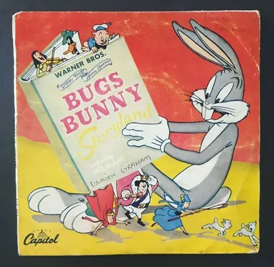 WARNER BROS. FEAT. MEL BLANC - 'Bugs Bunny In Storyland' 7  Vinyl Single Record • $25.49