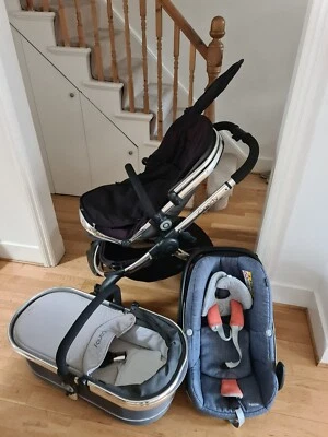 £69 • Buy ICandy Peach 3 In 1 Travel System With Carry Cot, Pushchair And Accessories