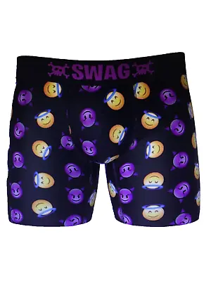 SWAG Emojis: Naughty Or Nice? Novelty Boxer Brief Underwear Men's XL 38-40 NWT • $9.99