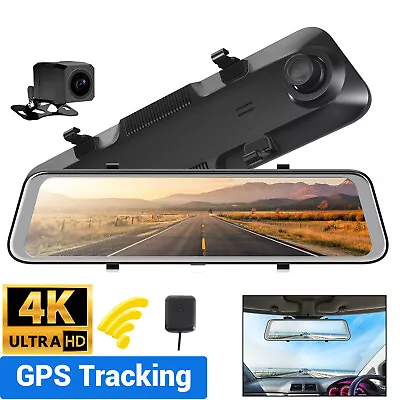 1280P Dash Camera 12  Front Rear View Cam Car DVR Tail Reversing Mirror Recorder • $109.99