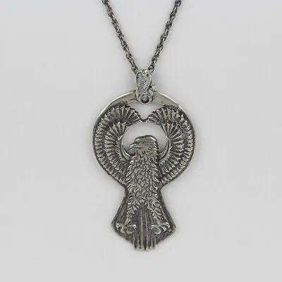 Vintage Sterling Silver German Eagle Mens/Womens/Unisex Pendant Necklace 18  • £47.29