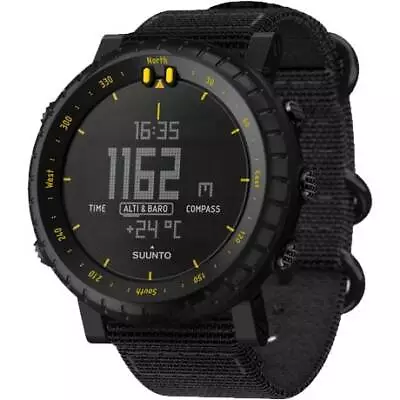 SUUNTO Watch Core 3 ATM Water Resistant Black Yellow ‎SS050276000 NEW Japan • $163.24