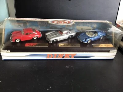 £30 • Buy Dinky 9y-902 Set Of 3 Sports Cars On Show Plinth.v.g.box.vintage. Mint Models.
