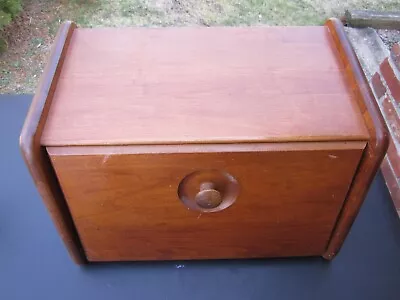 Vintage Wooden Bread Box--(matching Canister Set Sold Separately) • $25