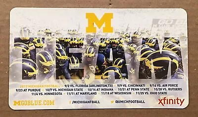 Michigan Wolverines 2017 Football 4  X 7  Schedule Magnet  TEAM  • $1.60