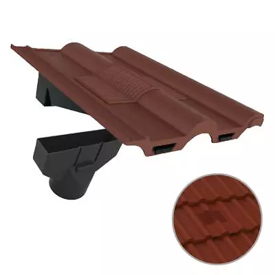 £54.99 • Buy Antique Red Double Roman Roof Tile Vent & Adapter, Marley Redland Russell